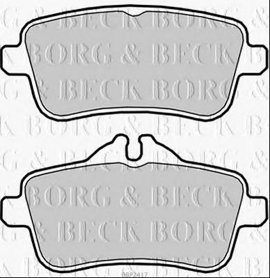 BORG & BECK bbp2417 -  Комплект тормозных колодок, дисковый тормоз
